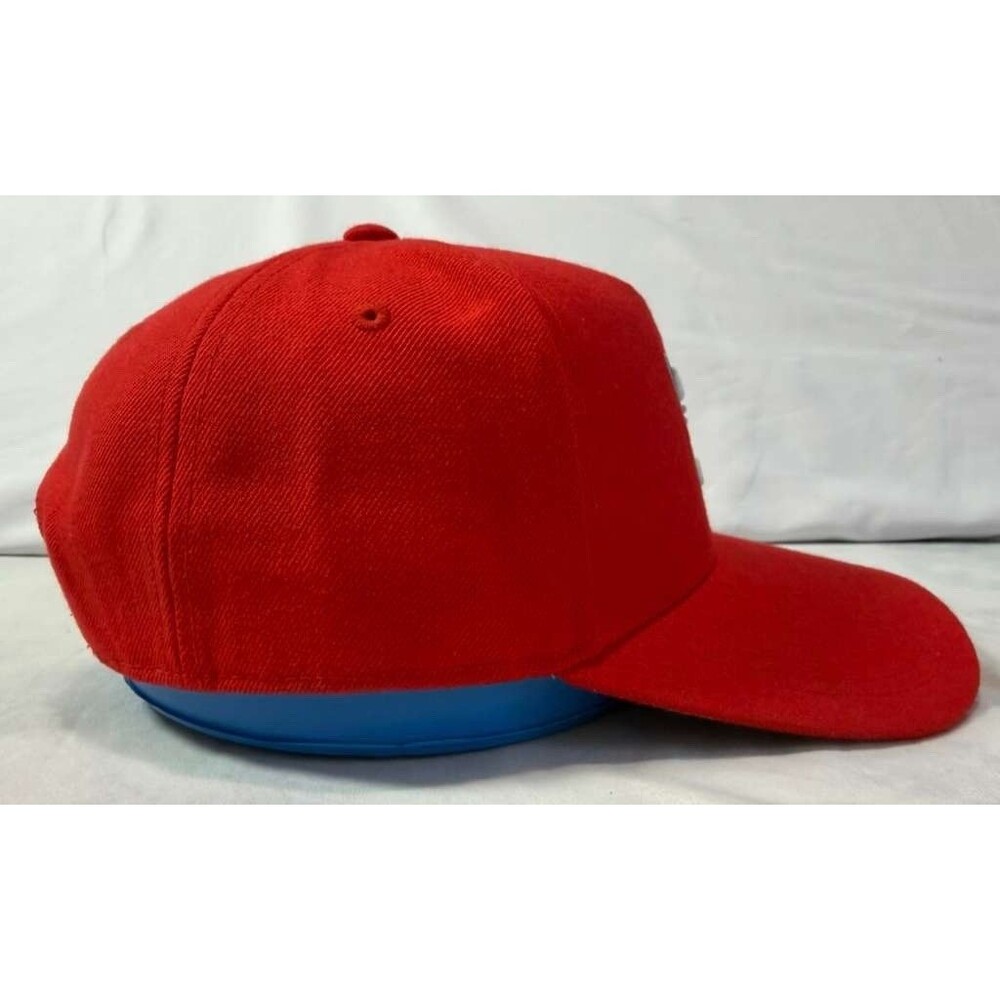 Adidas Originals Hat Red Snapback Cap Trefoil Logo Side Patch Retro Streetwear. - Picture 3 of 8